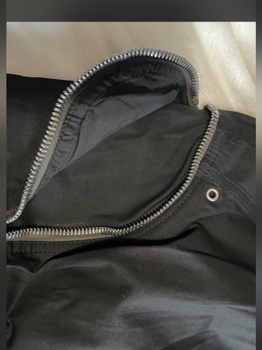 Rick Owens Black Cargo Pants with Exposed Zippers - Picture 3 of 7